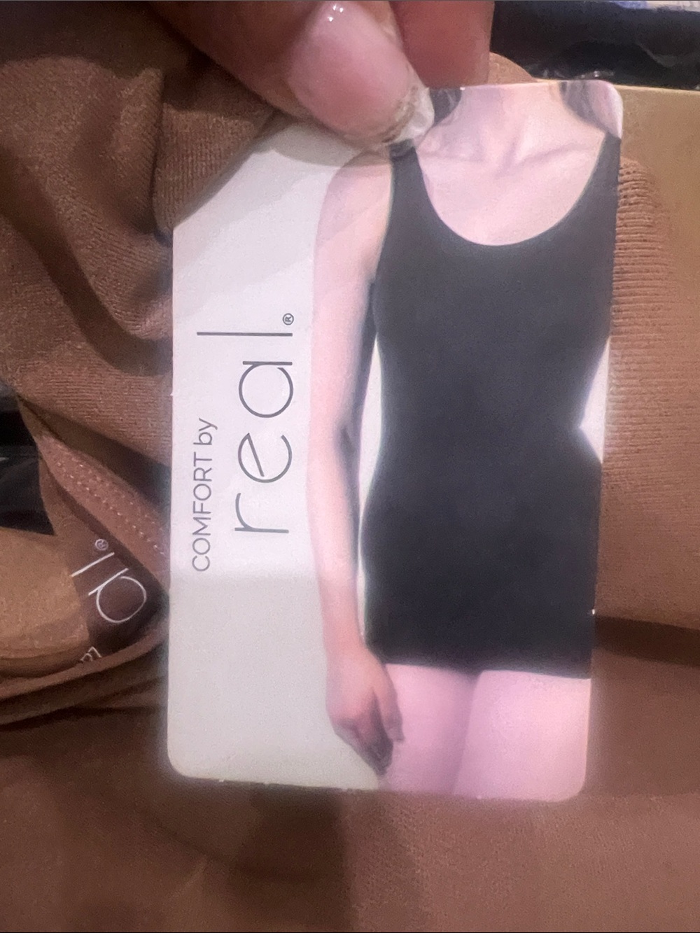 BRAND NEW Comfort by Real 3 Mocha pack Seamless Shaping Cami Tanks Tummy Control - Picture 3 of 3